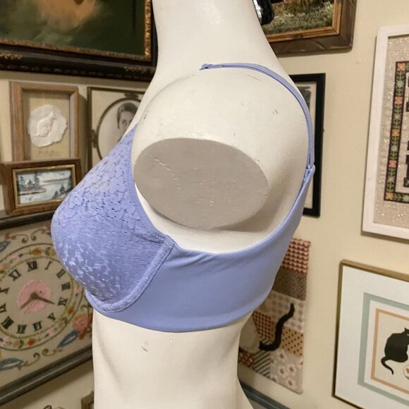 Chantelle Lavender Purple Lace Full Coverage Norah Comfort Underwire Bra 34D - Picture 2 of 4